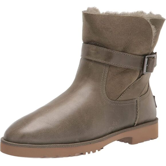 UGG Women's Romely Buckle boots in rusty olive - Picture 2 of 11